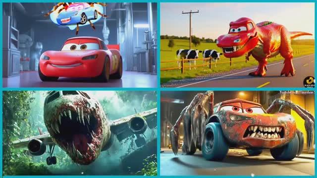 МУЛЬТИКИ: МАКВИН vs ДИНОЗАВР vs ЗАРАЖЁННОЕ НЕБО — ТАНЦУЮТ и ГОНЯЮТ под EDM! 🚗 смотреть онлайн