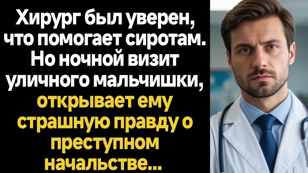ИСТОРИИ ИЗ ЖИЗНИ/Хирург был уверен, что помогает сиротам, но ночной визит уличного мальчишки открыва смотреть онлайн