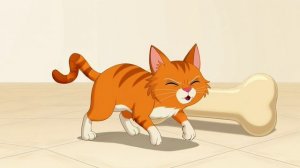 🦴🐈 Кот с косточкой: миссия невыполнима 😅