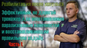 Эффективный тренажер для восстановления после инсульта. Часть 1.