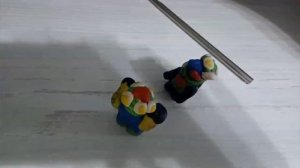 Красный человечек побил 2 ЧЕЛОВЕЧКОВ! (самодельно)