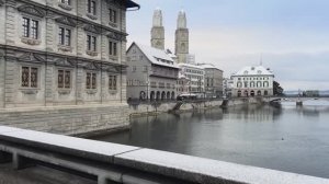 Прогулка в Цюрихе, Швейцария, январь 2026❄️ Зимняя пешеходная экскурсия