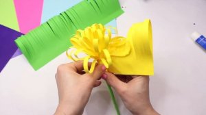 Цветок ПОДАРОК из бумаги своими руками! Поделки на 8 Марта для детей