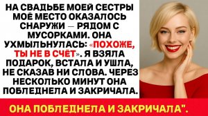 Лицом к лицу | Меня унизили на свадьбе сестры | Аудио рассказ| Слушать истории