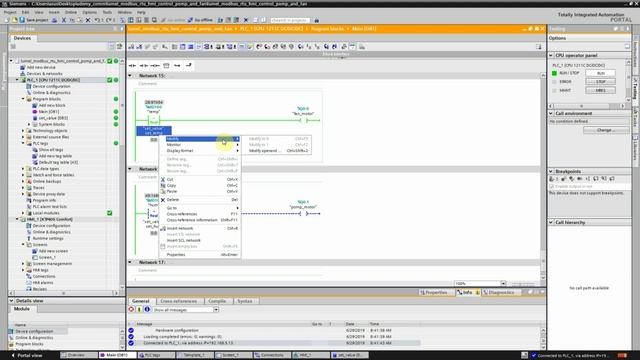 7 Пример проекта Lumel Modbus - 1