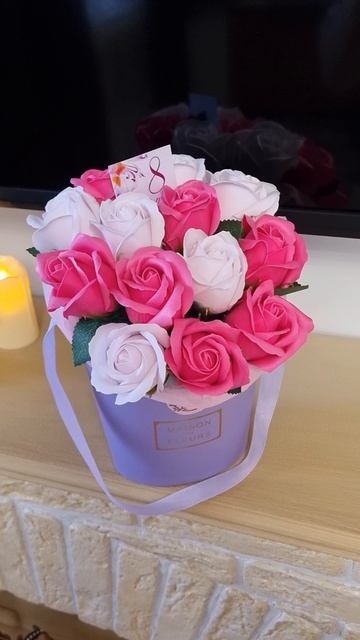 букет из мыльных роз