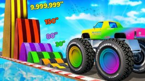 Сможет ли монстр трак проехать по лежачим полицейским в гта 5 ? - эксперимент в gta 5