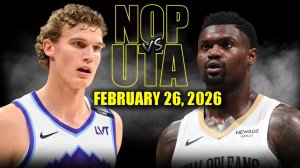 27.02.2026 | ОБЗОР МАТЧА | Юта Джаз - Нью-Орлеан Пеликанс | Highlights