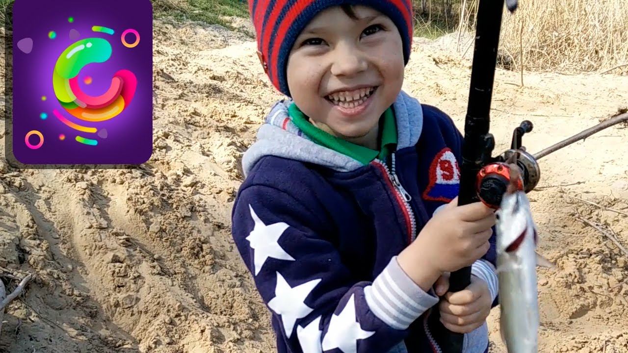 Dad & Son Go Fishing - Little Kid Fishing For Fresh Water Fish