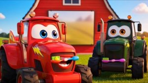 чистим зубы Болт и Вольт