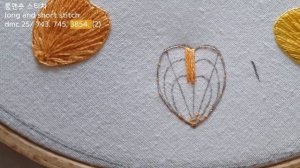 005. Вышивка цветка камелии, проволочная вышивка