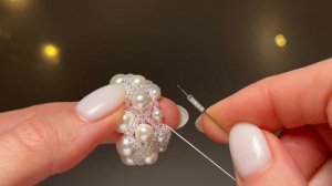 Изысканная 3D-медальон из бисера ✨ Элитный брелок для сумки своими руками.