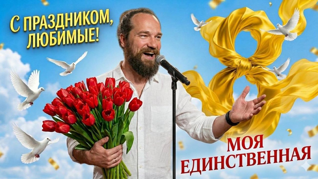 Очень красивая песня на Женский день 8 Марта 2026 "Моя единственная" смотреть онлайн