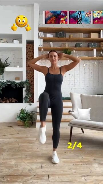 Тренируем пресс в положении стоя