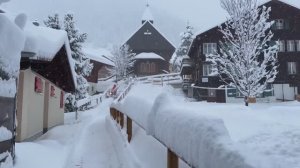 Жизнь в сельской местности Швейцарии во время сильного снегопада - жизнь в зимней стране чудес