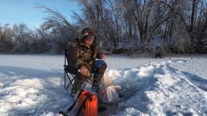 Зимняя рыбалка 2026г. Конец Февраля. Выпал снег. Зима в этом году радует.