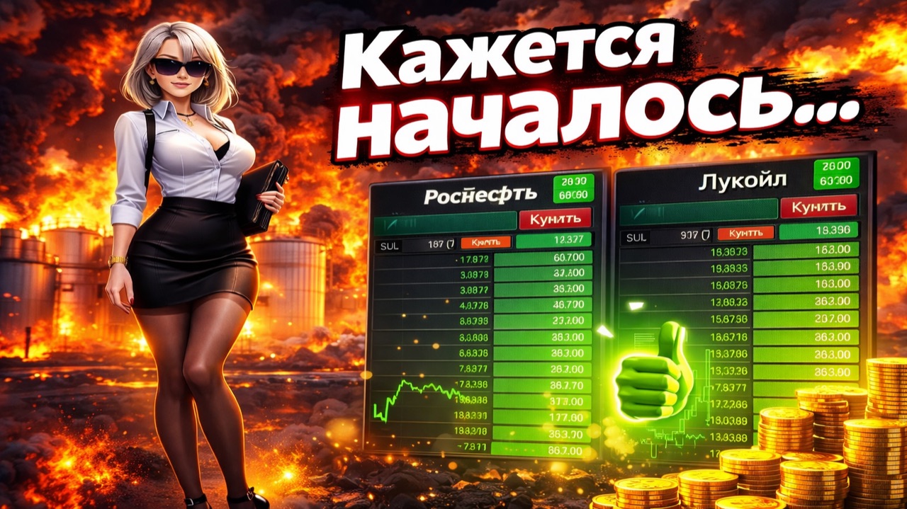 Акции Лукойла и Роснефти летят на луну 🚀 смотреть онлайн
