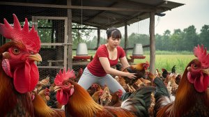 Продаю куриные и перепелиные яйца на рынке. Лювля рыбы в грязевом пруду. Фуонг. Вьетнам