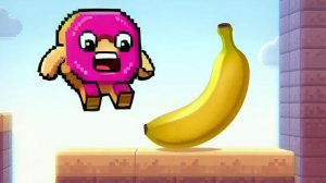 🍩😱 8-битный пончик увидел реальный мир 😵