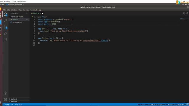 16 - Creating Nodejs Application смотреть онлайн