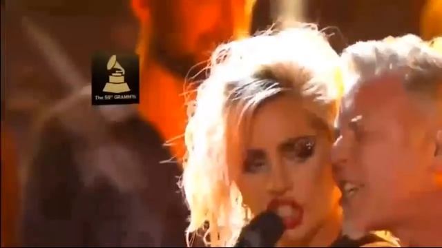 Lady Gaga & Metallica performance Moth Into Flame at 2017 Grammys