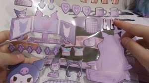 распаковываем ❓💬 дом наклеек куроми❗💜