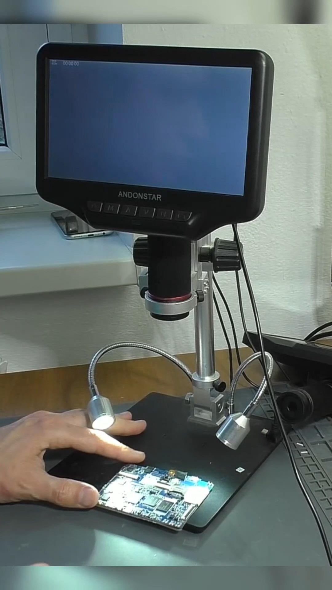 БЫСТРЫЙ РЕМОНТ электронного микроскопа Andonstar AD407