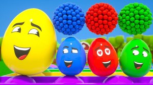 Разноцветные яйца-сюрпризы - Детские песни про яйца-сюрпризы - Детские стишки и песенки