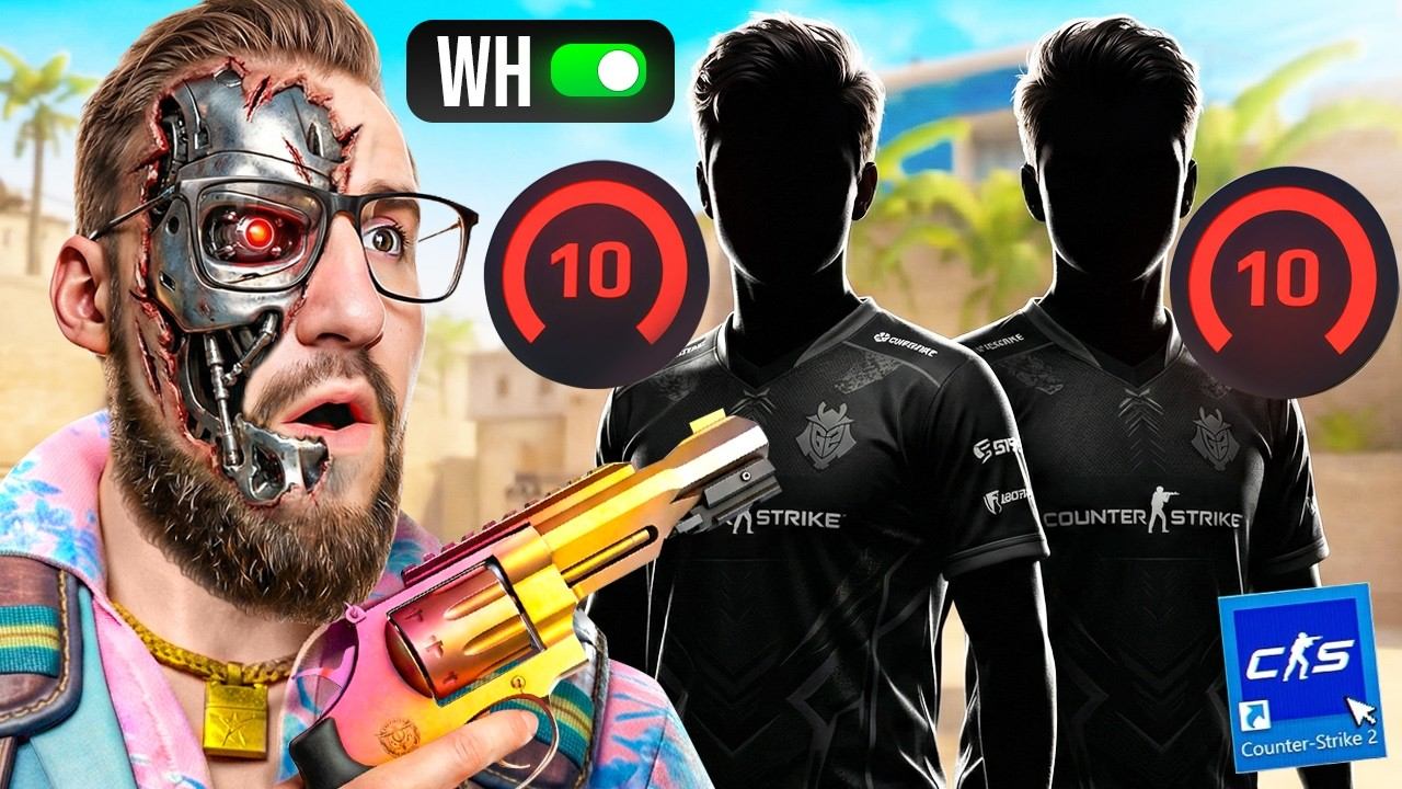Я С WH vs 2 ИГРОКА 10 LVL FACEIT! ОЧЕНЬ СМЕШНАЯ БИТВА ЧИТЕРОВ В CS2! Они не смогли... смотреть онлайн