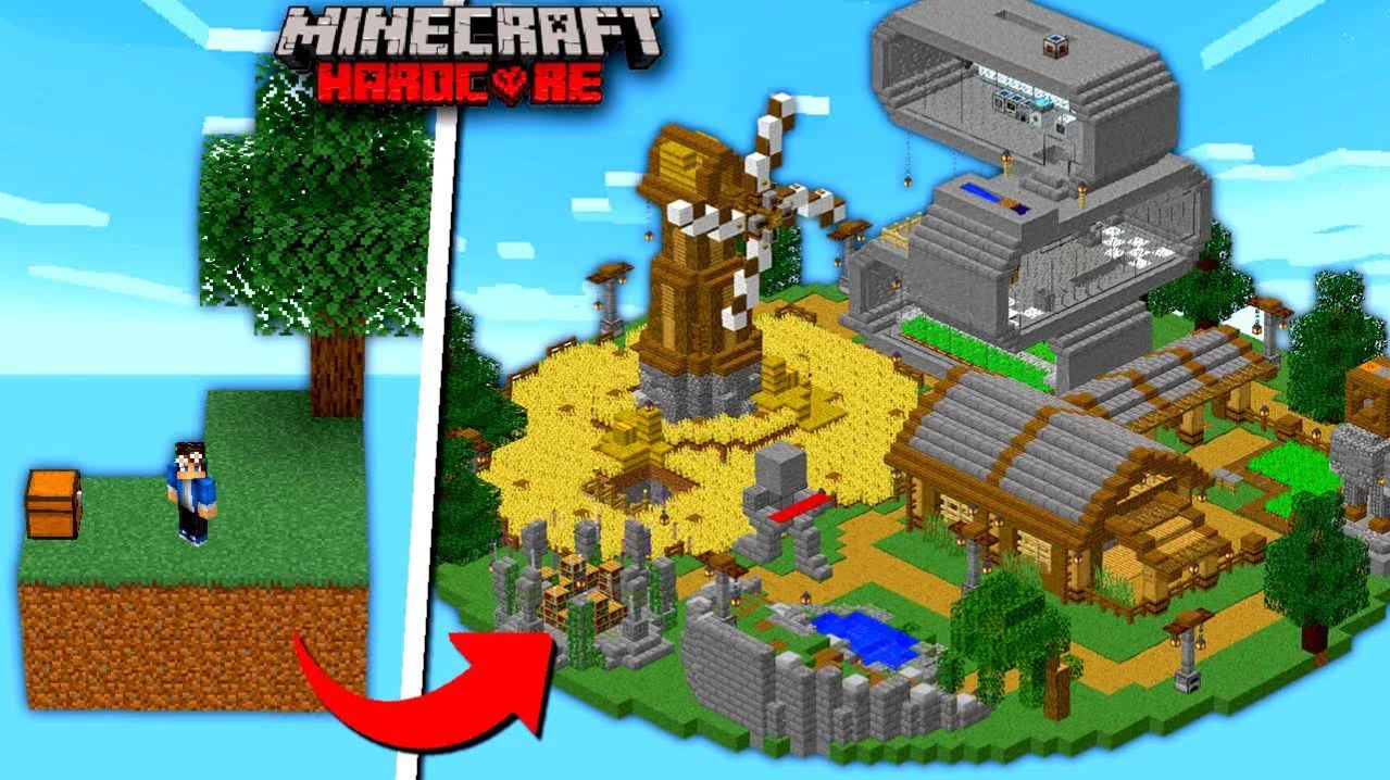 100 Дней на СКАЙ БЛОКЕ в Майнкрафт ХАРДКОР с 1000 МОДОВ! смотреть онлайн