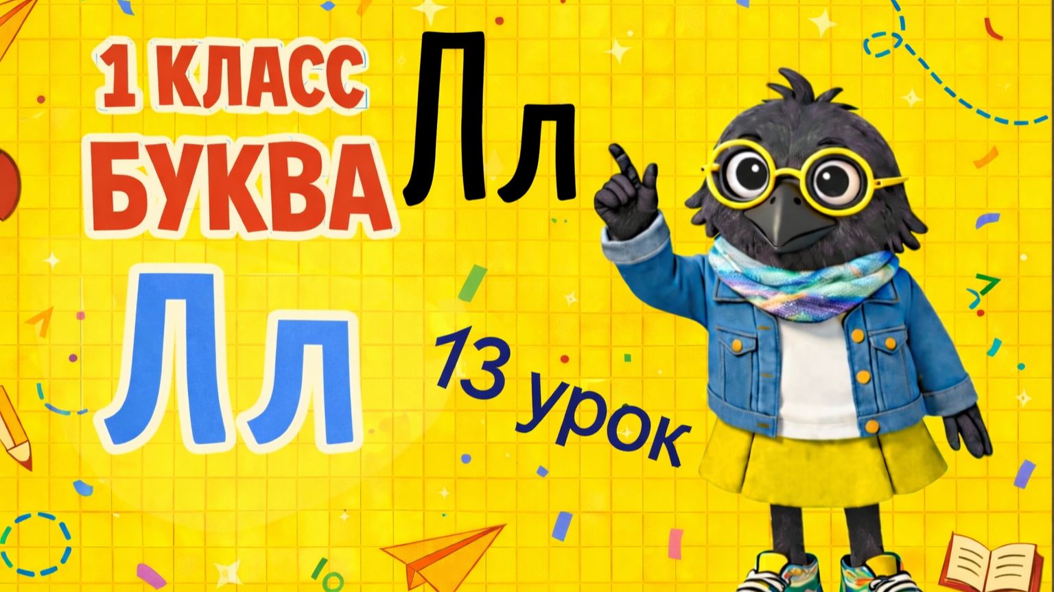 ОБУЧЕНИЕ ГРАМОТЕ - 13 УРОК (1 КЛАСС) " БУКВА Лл" БУКВАРНЫЙ ПЕРИОД/ШКОЛА РОССИИ смотреть онлайн