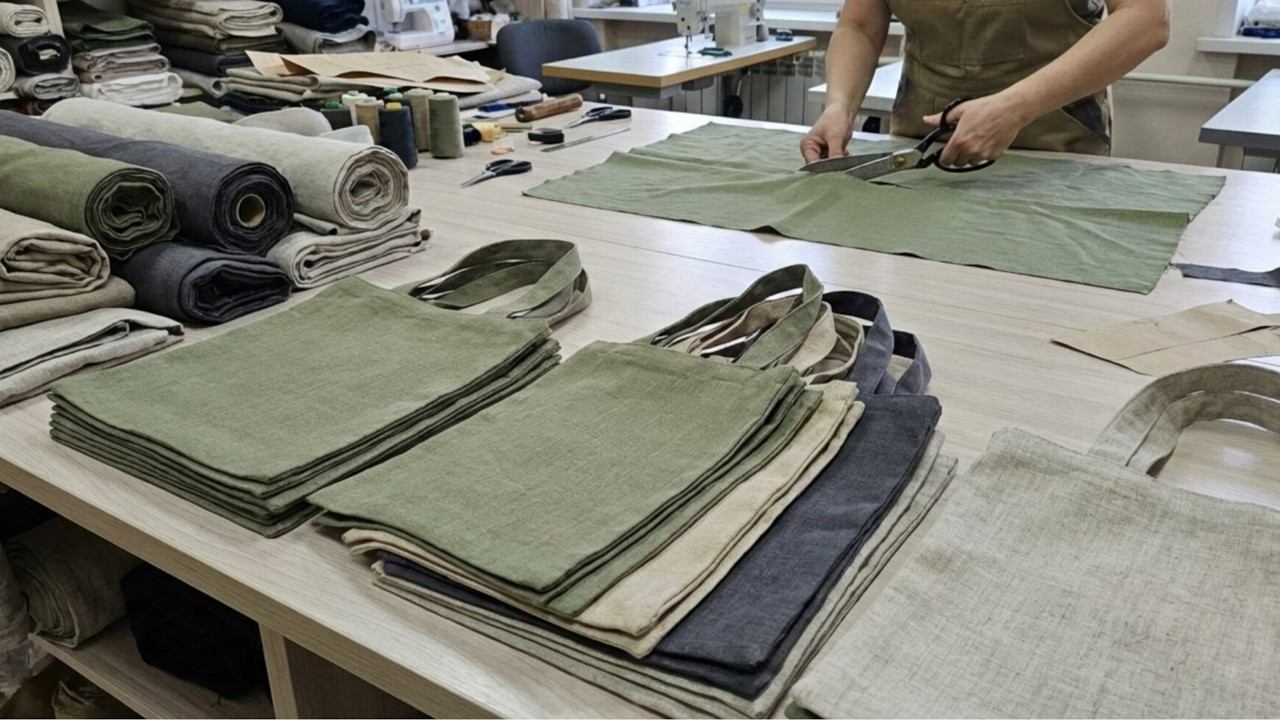 Шью 100 сумок в день! Самая простая сумка без выкройки | Бизнес на пошиве смотреть онлайн