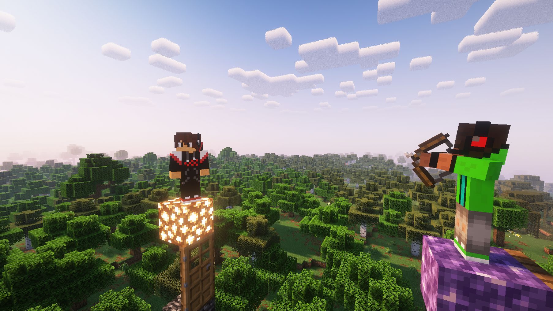 Мой друг уб*л меня на столбах в майнкрафт