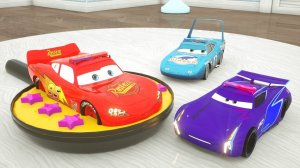 Учим цвета с помощью Тачек Маккуина, Грузовика Мак и уличных транспортных средств мультик для детей