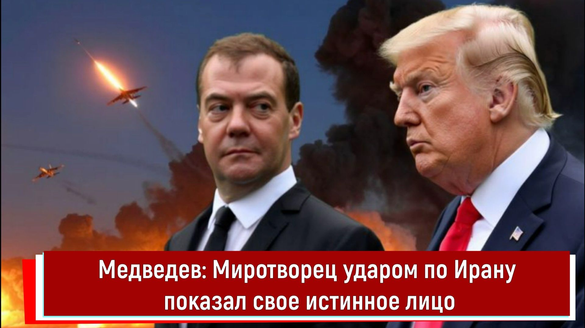 Медведев: Миротворец ударом по Ирану показал свое истинное лицо смотреть онлайн