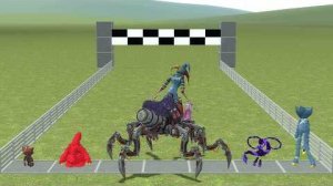 Кто самый быстрый монстр в 5 главе? Время игр с Поппи｜ Garry's Mod