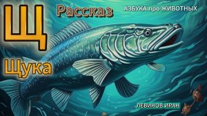 Щ. Щука. Алфавит Азбука Просто. Мир животных и птиц в алфавитном порядке. Автор поэт Левинов Иран