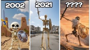 ЭВОЛЮЦИЯ СКЕЛЕТА СО ЩИТОМ МЕМНОГО! ЖИЗНЬ СКЕЛЕТРОНА ОТ НАЧАЛА ДО КОНЦА РЕАКЦИЯ