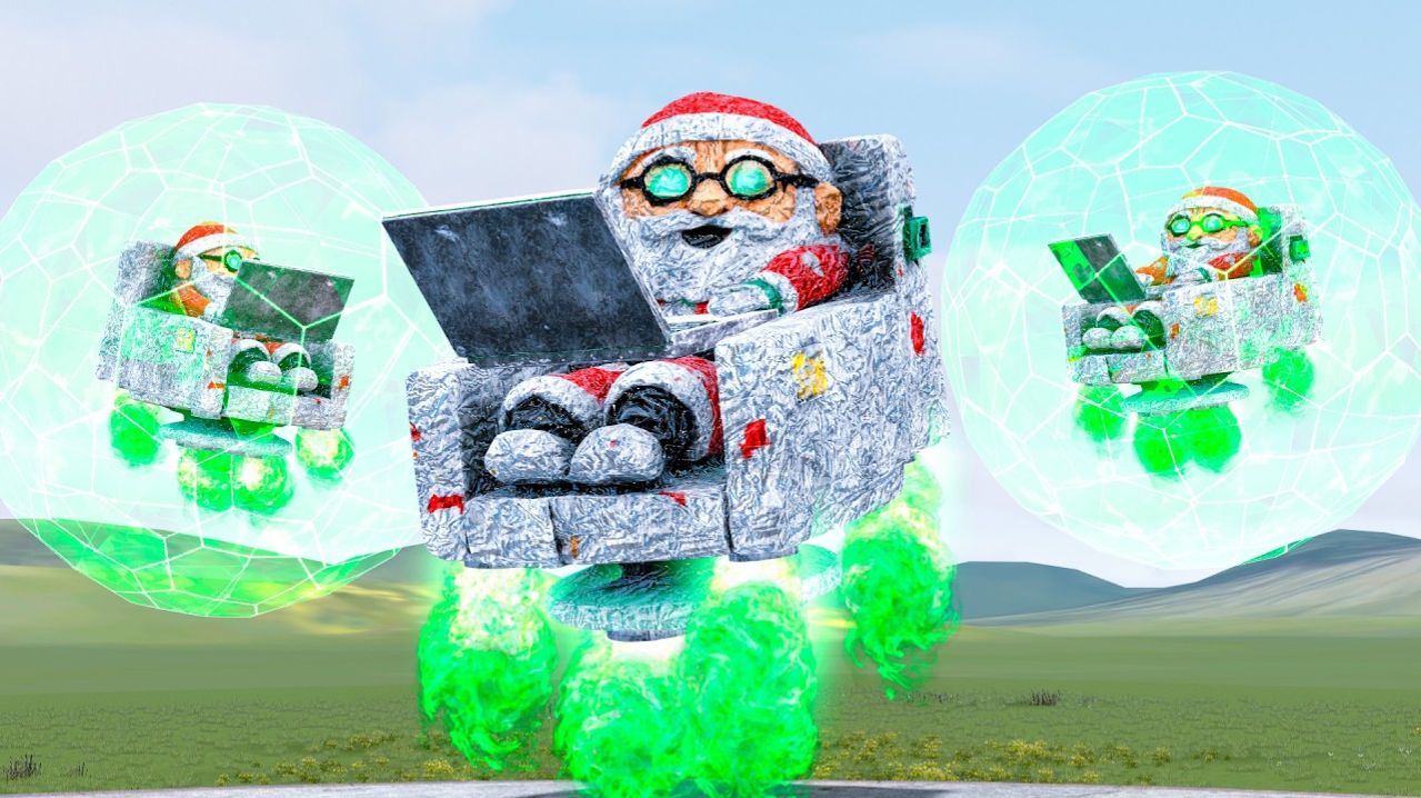 Новый Босс Летающий Хакер Гугу Гага Санта В Garry's Mod смотреть онлайн