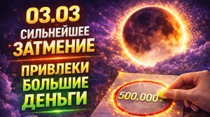 🌕 03.03 Единственное ПОЛНОЕ ЛУНОЕ ЗАТМЕНИЕ 2026 года. Сильная практика + Главный СЕКРЕТ дня