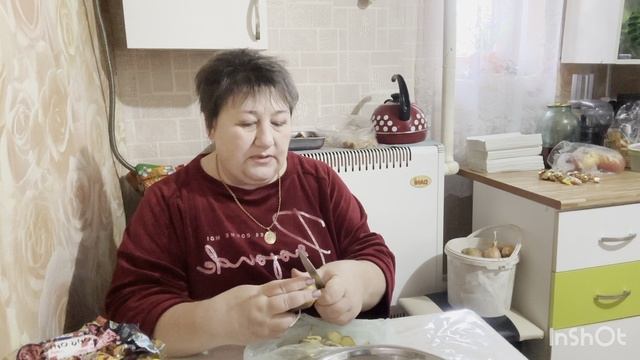 Жареный картофель на сале,маринованные грибочки с луком и консервы из скумбрии!Вкусный ужин! смотреть онлайн