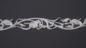 Лепной декор KPU-060 из полиуретана: орнаментальный бордюр (фриз) для стен, мебели и фасадов