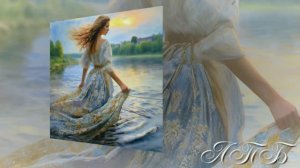 Девушка , дорога и река