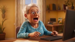 🌵🌈 Нейро-бабушка и её грустный кактус 😍