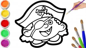 мультик для детей-Как нарисовать ПИРАТА для детей/Рисунок ПИРАТА для детей