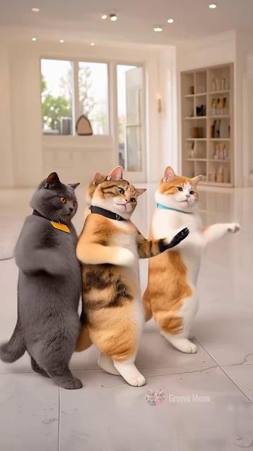 Клевый танец красивых Котов