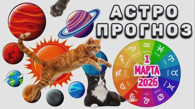 "АСТРОПРОГНОЗ на 🐈1🐈МАРТА🐈2026 года"!!! смотреть онлайн