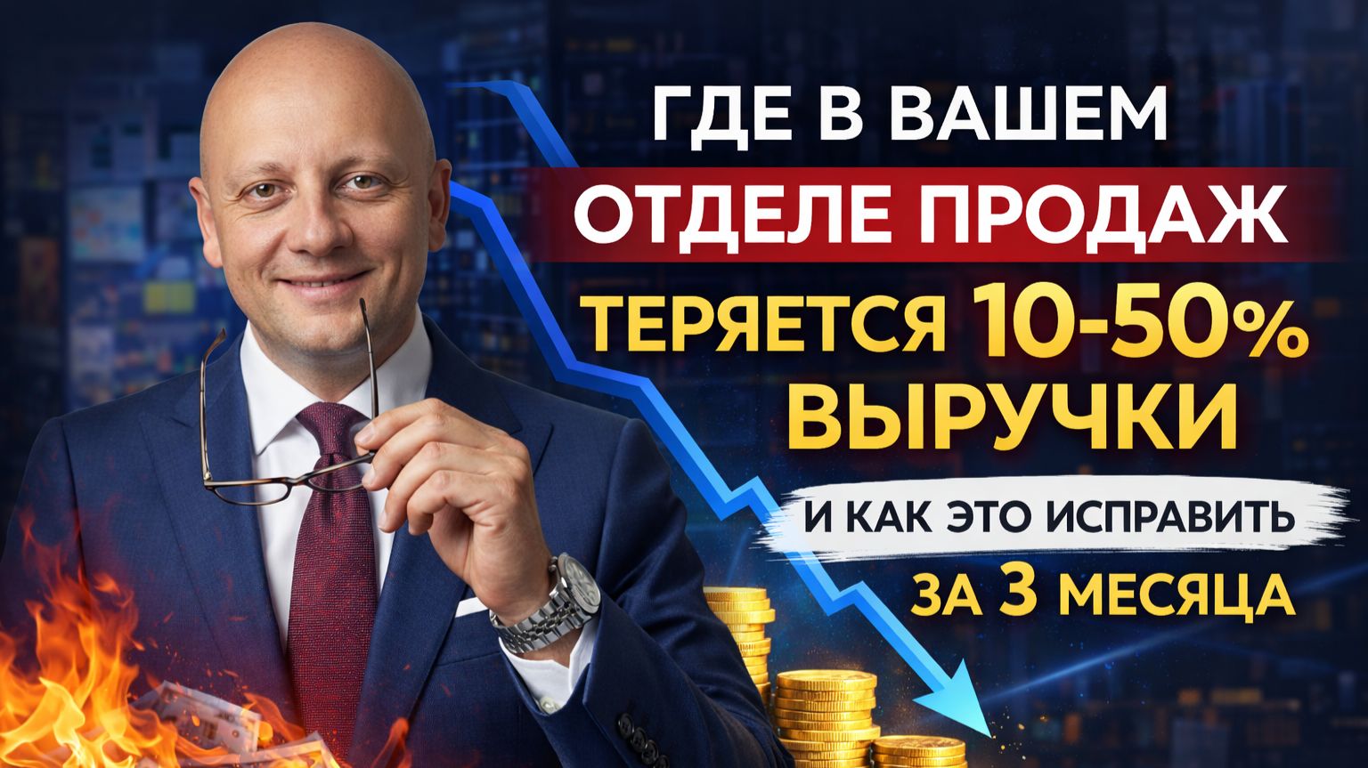 Где в вашем отделе продаж теряется 10-50% выручки и как это исправить за 3 месяца смотреть онлайн