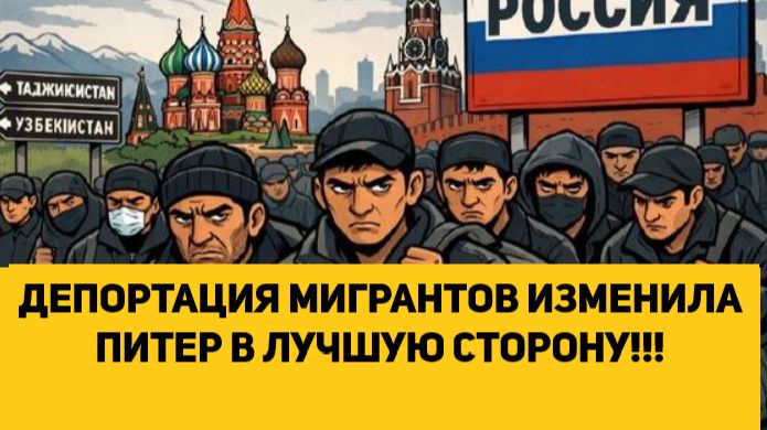 ДЕПОРТАЦИЯ МИГРАНТОВ ИЗМЕНИЛА ПИТЕР В ЛУЧШУЮ СТОРОНУ!!! смотреть онлайн
