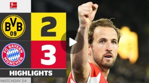 Боруссия Д  - Бавария.  Обзор матча. Германия,  тур 24